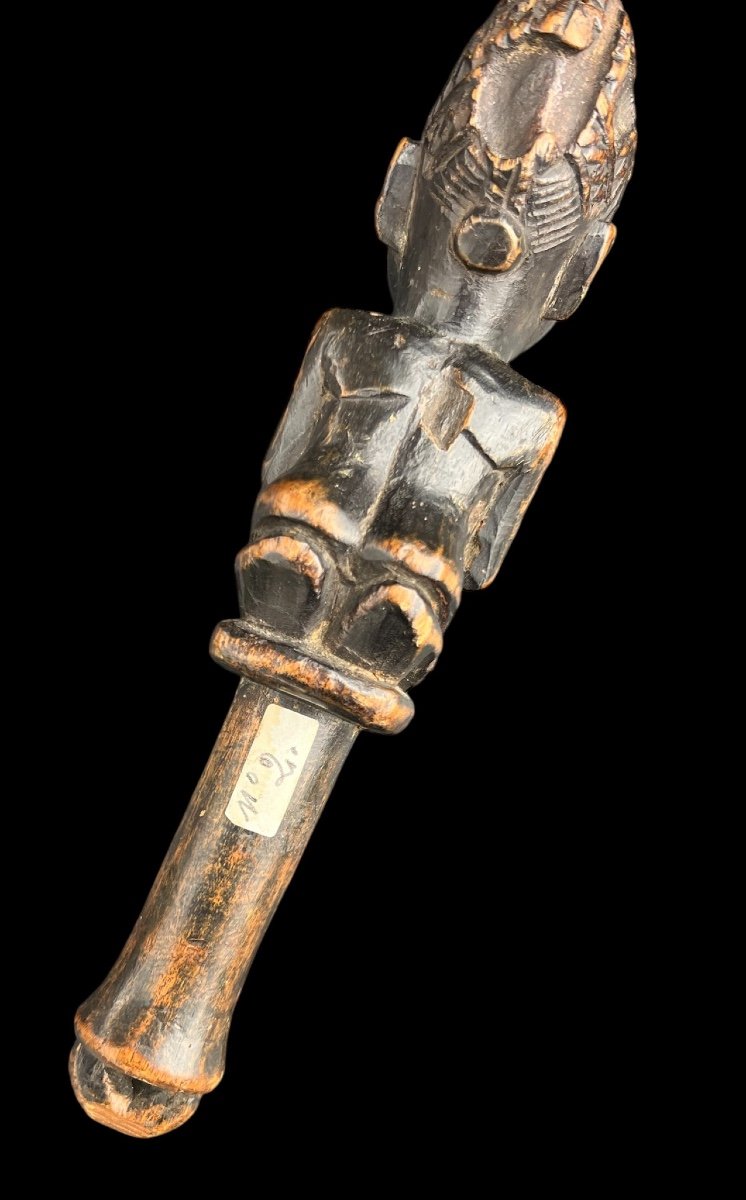 Belle Sceptre ‘oshe Shango’ De La Tribu Yoruba/youruba Du Nigeria - Afrique - Début 20e Siècle-photo-5