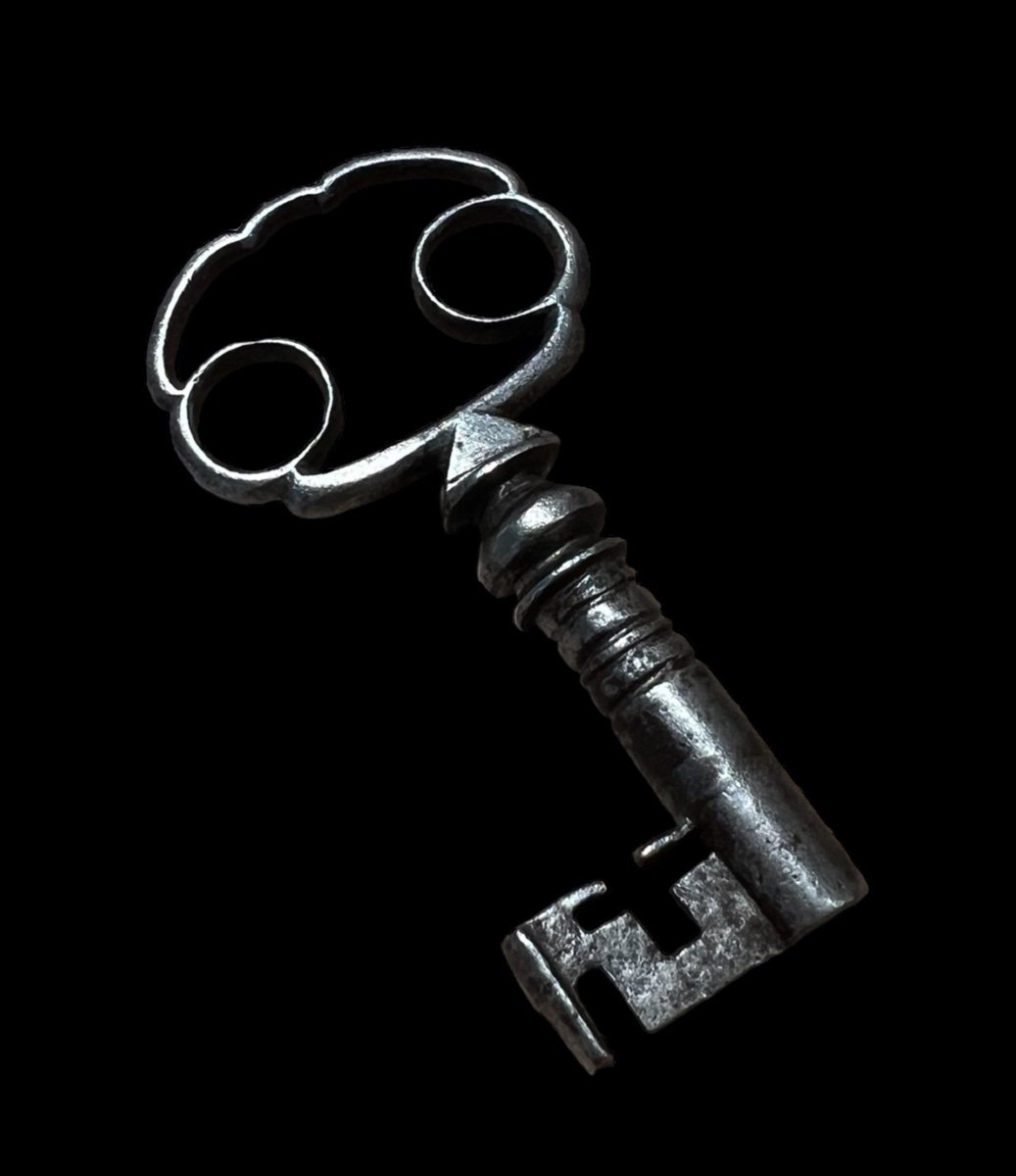 Nicely Wrought Iron Key - European - 17th Century