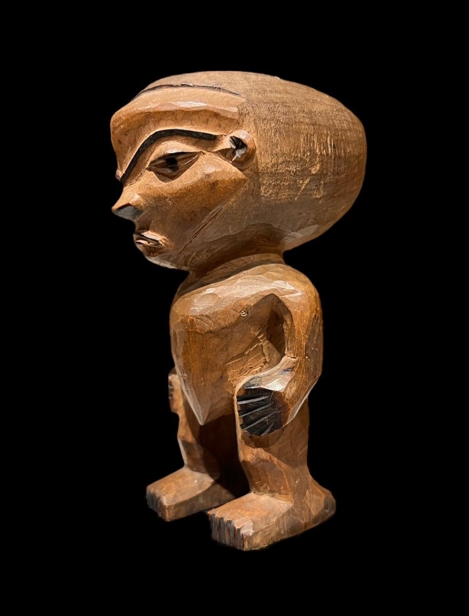 Important Anthropomorphic Cup From The Pende Tribe Of Congo - Africa - Early 20th Century 