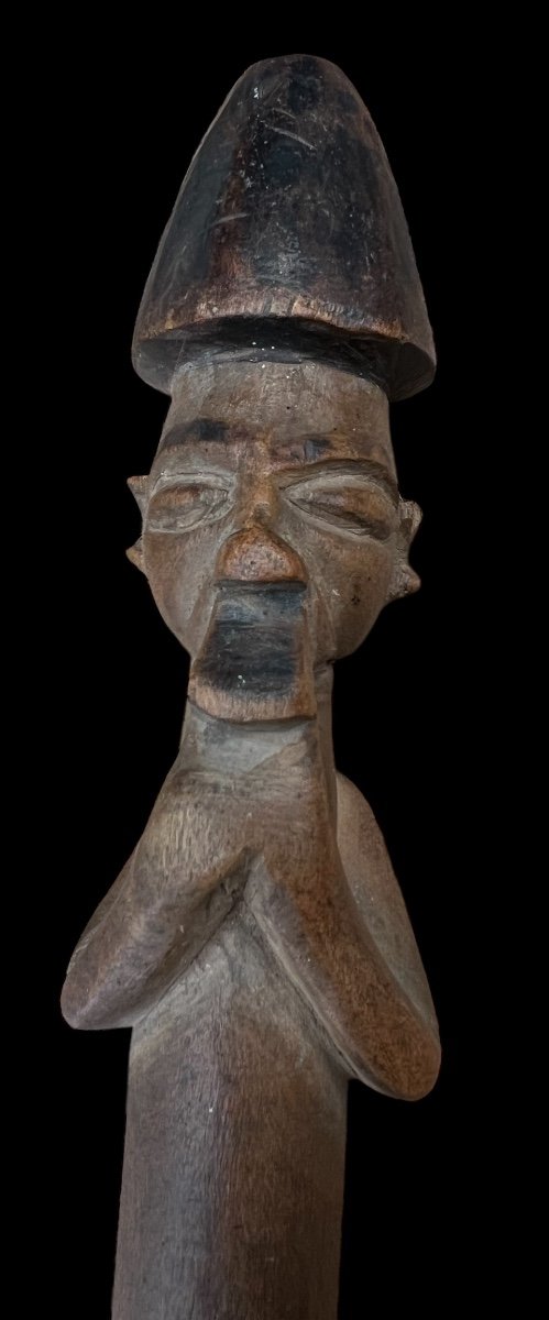 Very Rare Figurative Knife/sword From The 'yaka' Tribe Of Congo -africa- Early 20th Century-photo-3