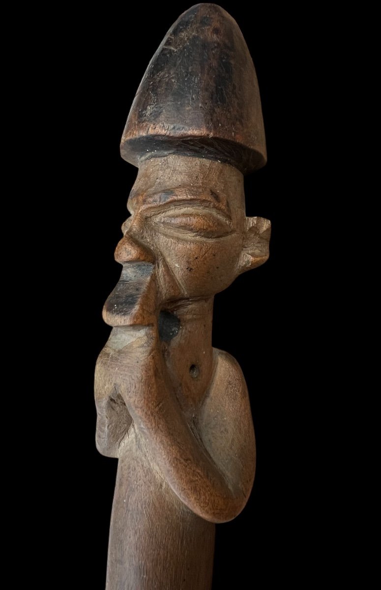 Very Rare Figurative Knife/sword From The 'yaka' Tribe Of Congo -africa- Early 20th Century-photo-5