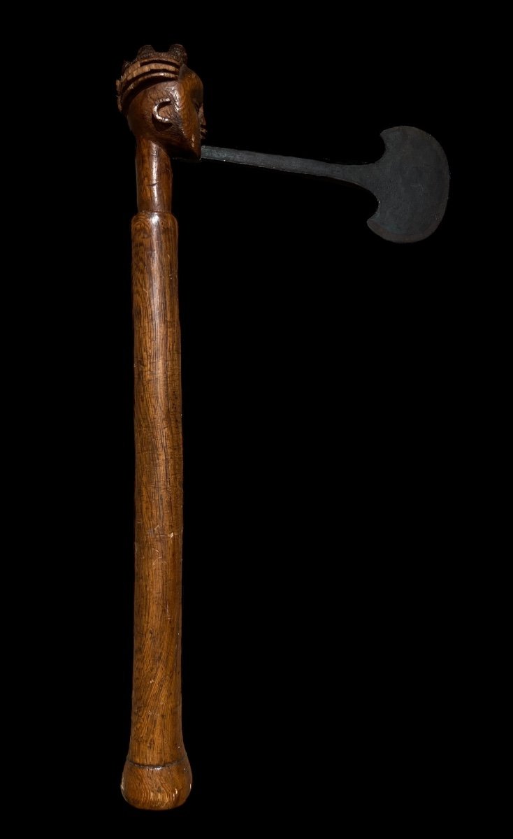 Miniature 'kanyok' Axe From The Luba Tribe Of Congo-africa-early 20th Century-photo-4