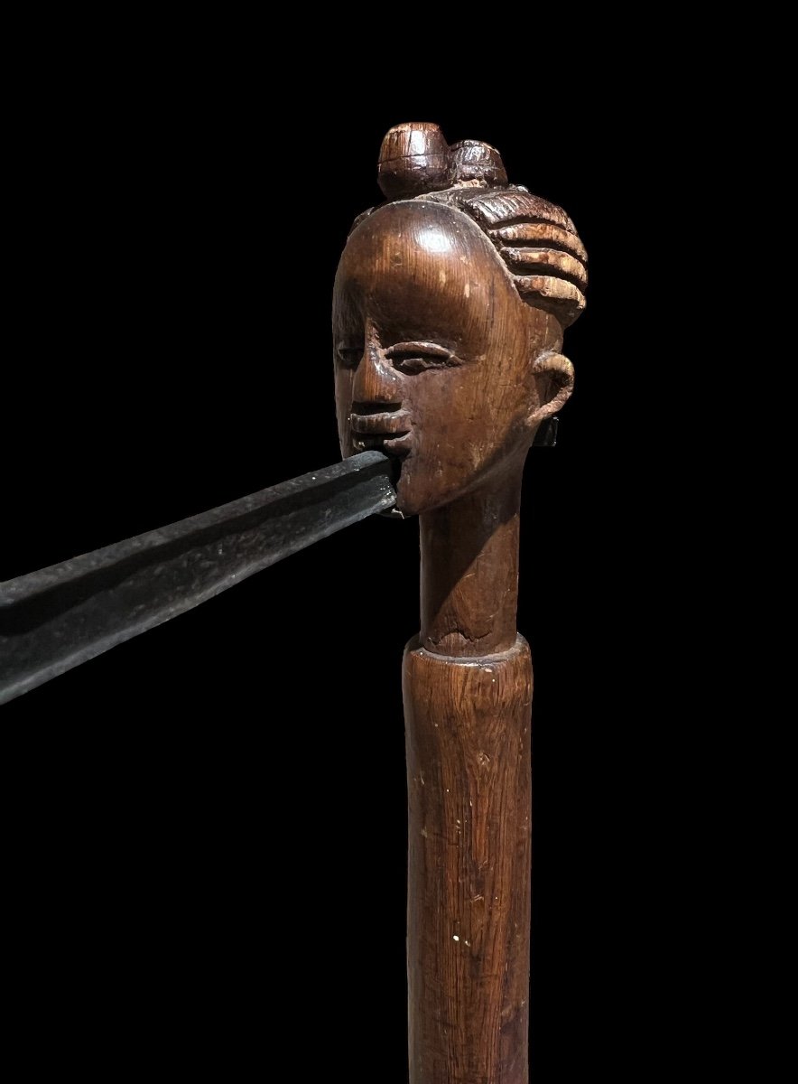 Miniature 'kanyok' Axe From The Luba Tribe Of Congo-africa-early 20th Century