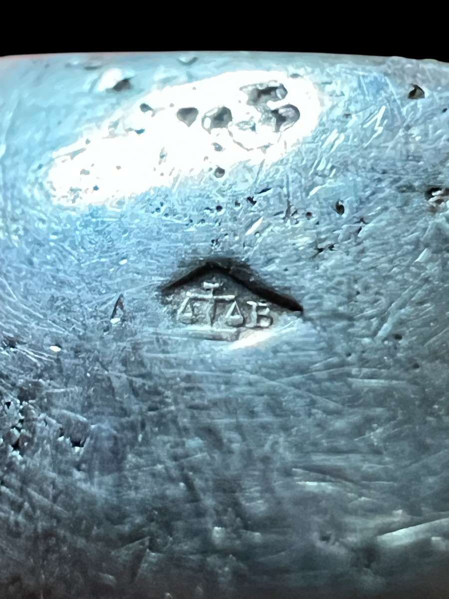 Bague Chevalière/bague Pour Sceau En Argent Massif- France - Fin Du 19e Siècle-photo-4