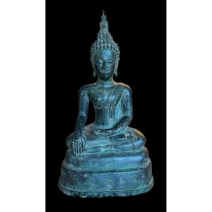  Decorative Thai Bronze Buddha - Thailand - Early 20th Century