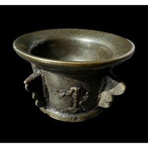 Bronze Mortar With Superb Patina - 17th Century - Spain