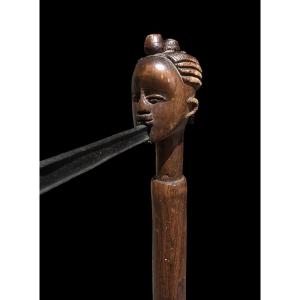 Miniature 'kanyok' Axe From The Luba Tribe Of Congo-africa-early 20th Century