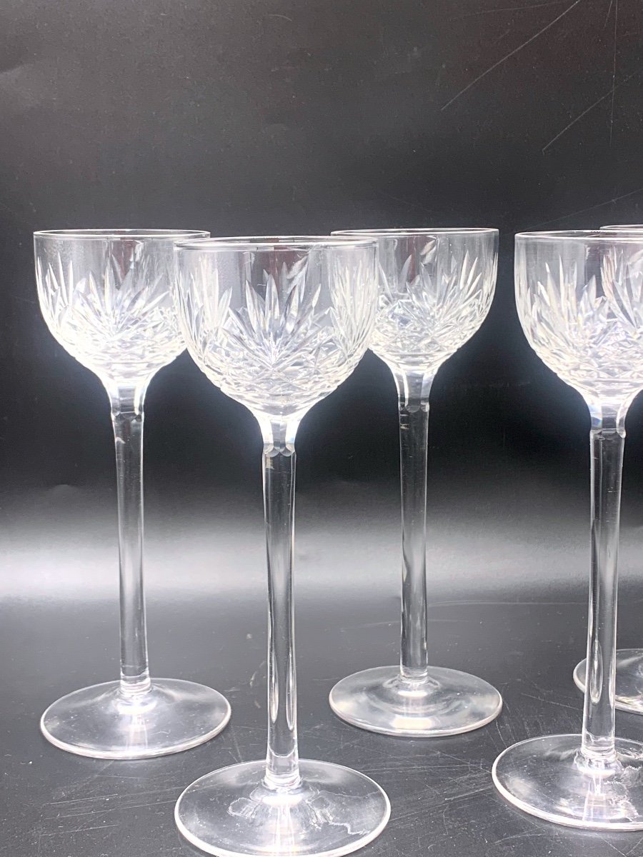 Saint Louis Crystal Liqueur Glasses, Massenet Model-photo-2