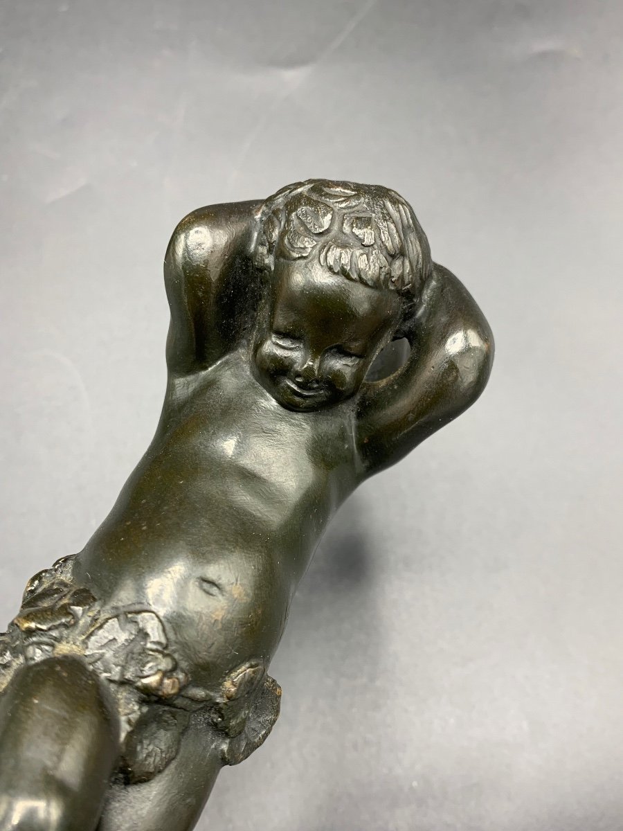 Pair Of Putti Bronzes, Clodion Late 19th-photo-4