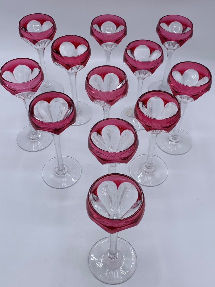 12 Saint Louis Crystal Glasses -photo-4