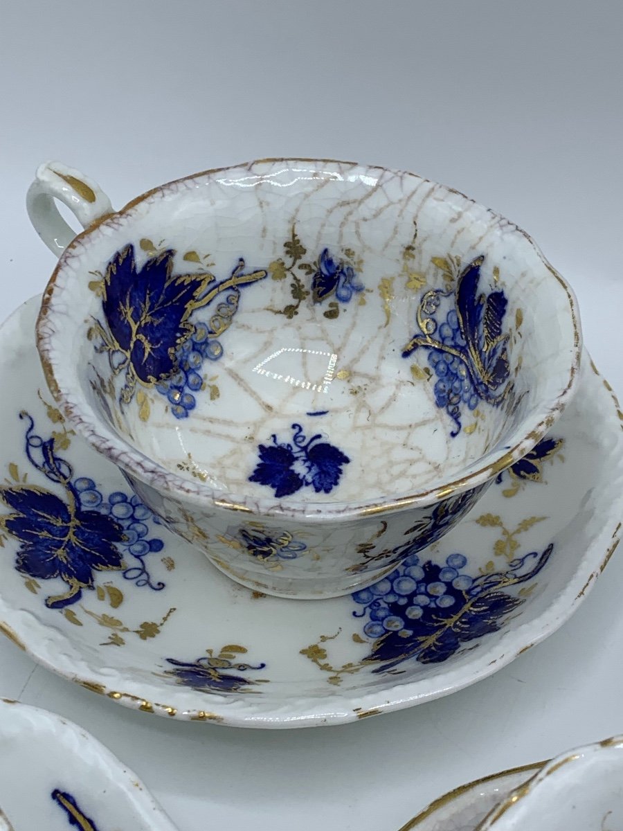 Coffee Service, Tea In Fine Earthenware, Late 19th -photo-6