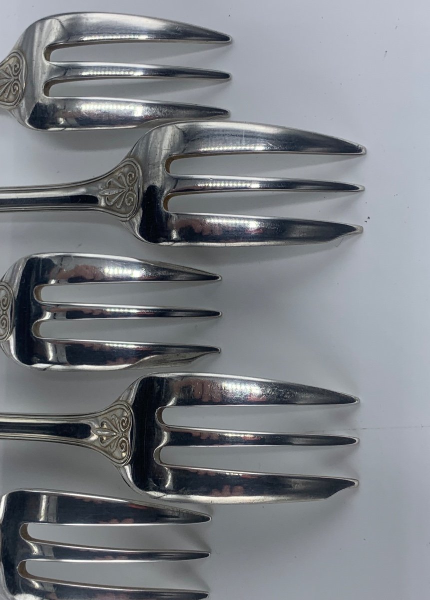 Christofle Malmaison Cake Forks -photo-1