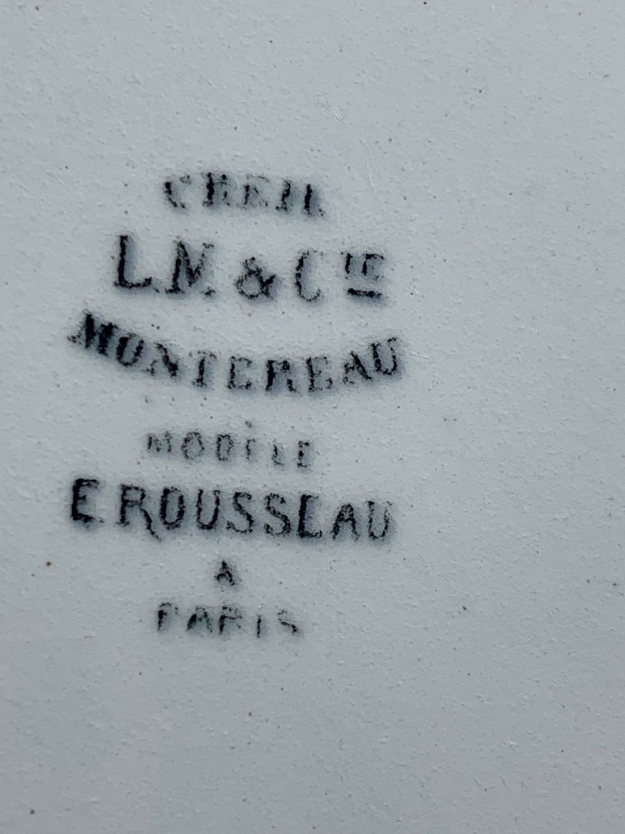 Assiettes Creil Et Montereau Modèle Rousseau, 19eme-photo-4