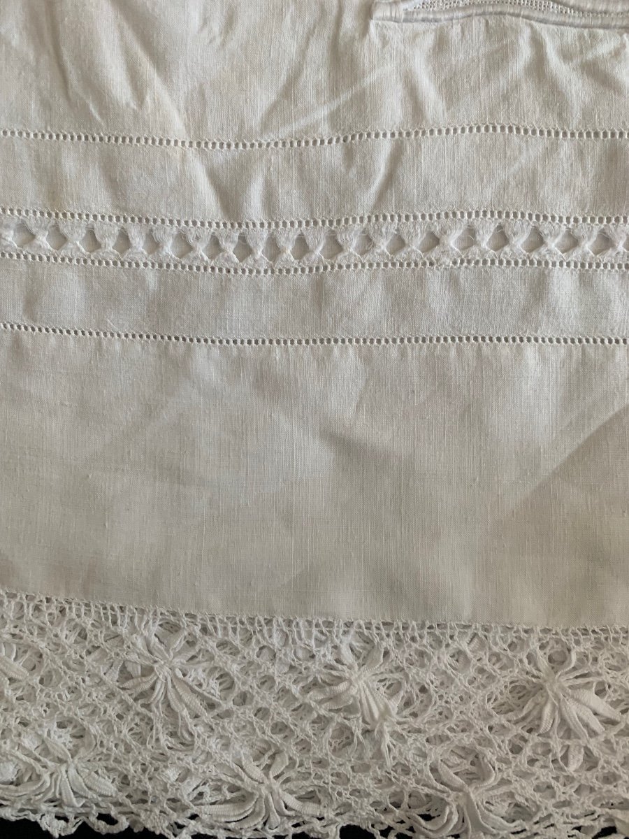 Old Sheet Linen Thread Beautiful Embroidery -photo-5