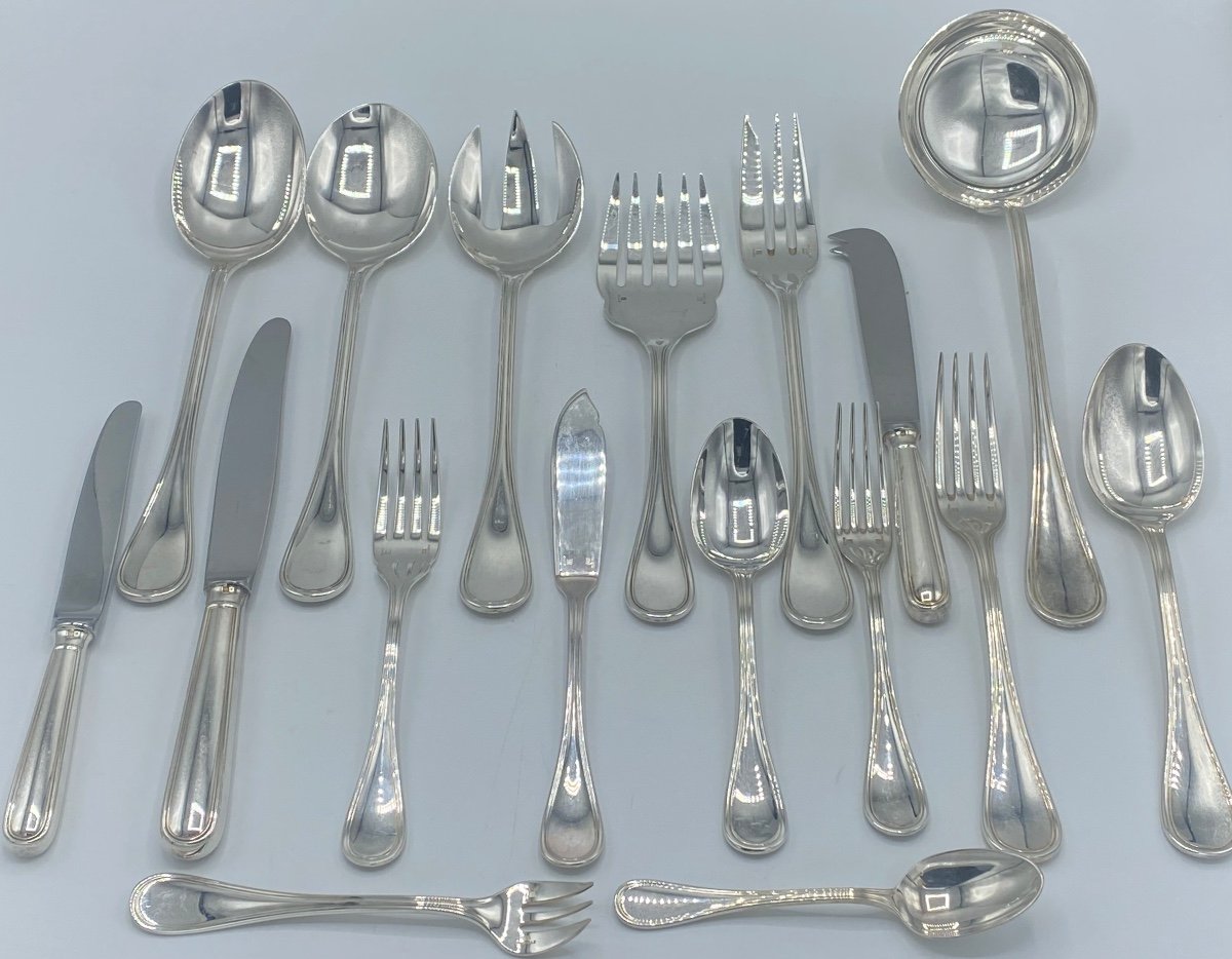 Christofle Albi Model Cutlery Set, 124 Pieces -photo-2