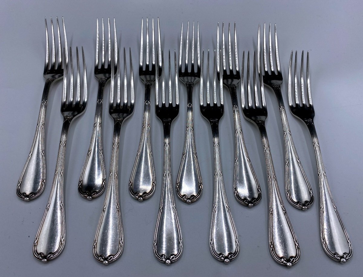 Christofle Crossed Ribbons Model Cutlery Set -photo-2