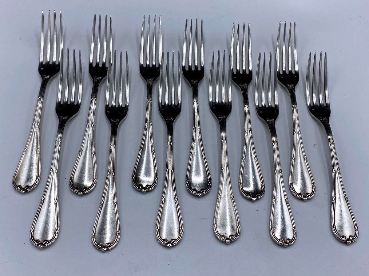 Christofle Crossed Ribbons Model Cutlery Set -photo-3