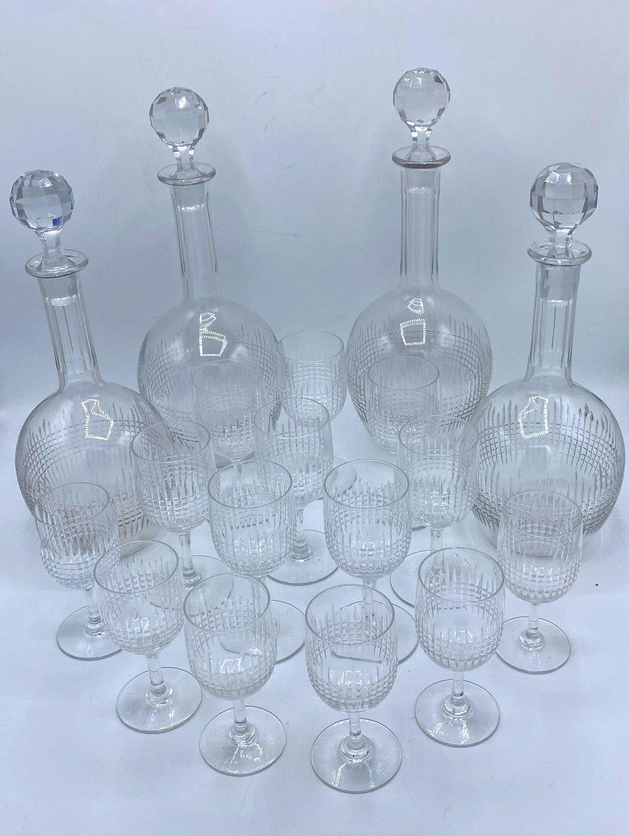 Service De Verres Cristal Baccarat Modèle Nancy 