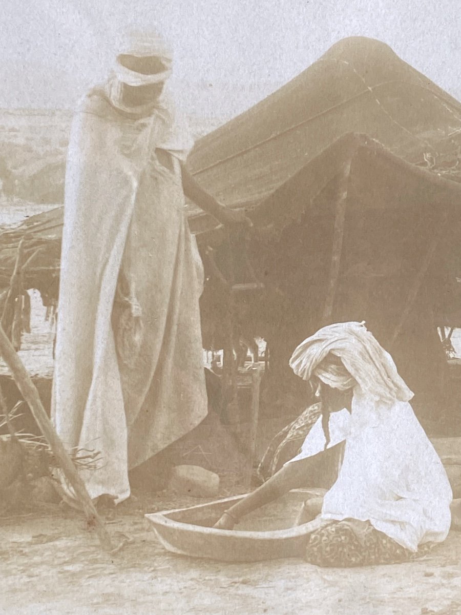 Pair Of Old Orientalist Photos, A. Bourgault -photo-6