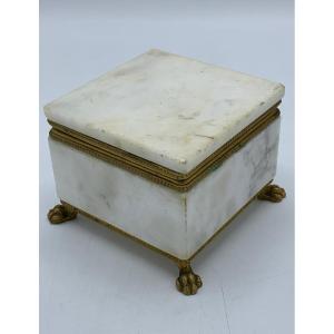 Marble And Gilt Bronze Box, 1880