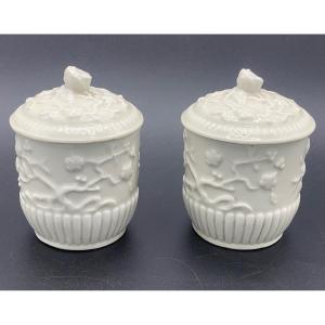 Saint Cloud Soft Porcelain Cream Pots 