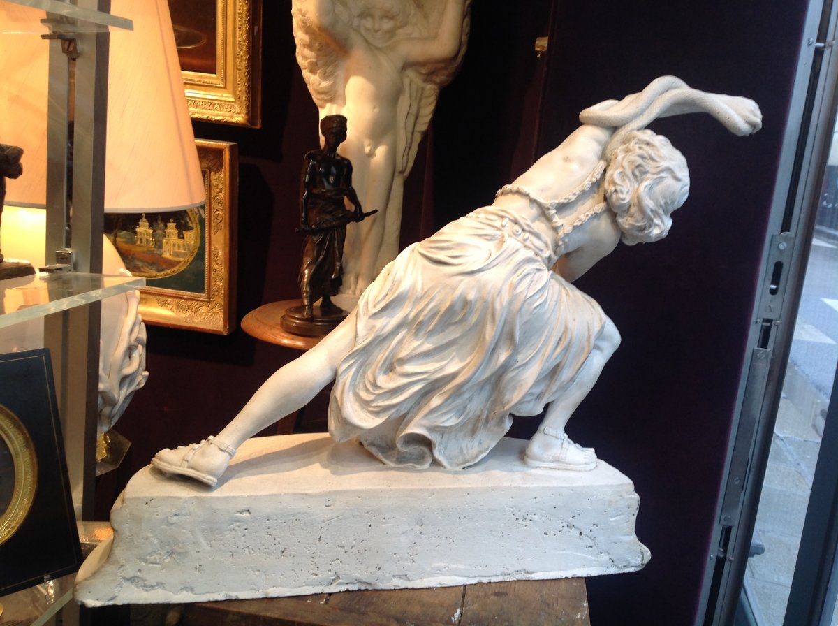 Claire Colinet - The Dance Of Carthage, Large Old Plaster-photo-5