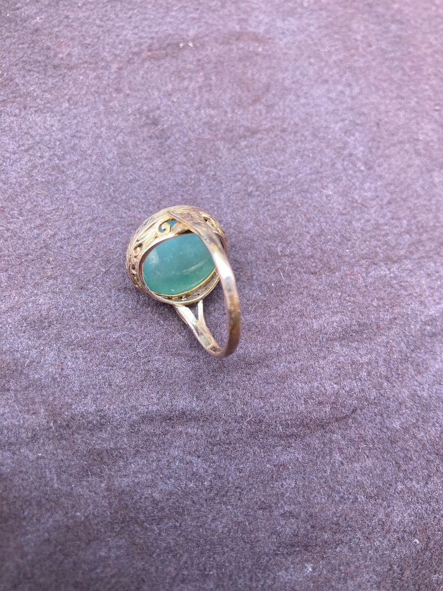 Gold And Jade Asia?) Ring -photo-4