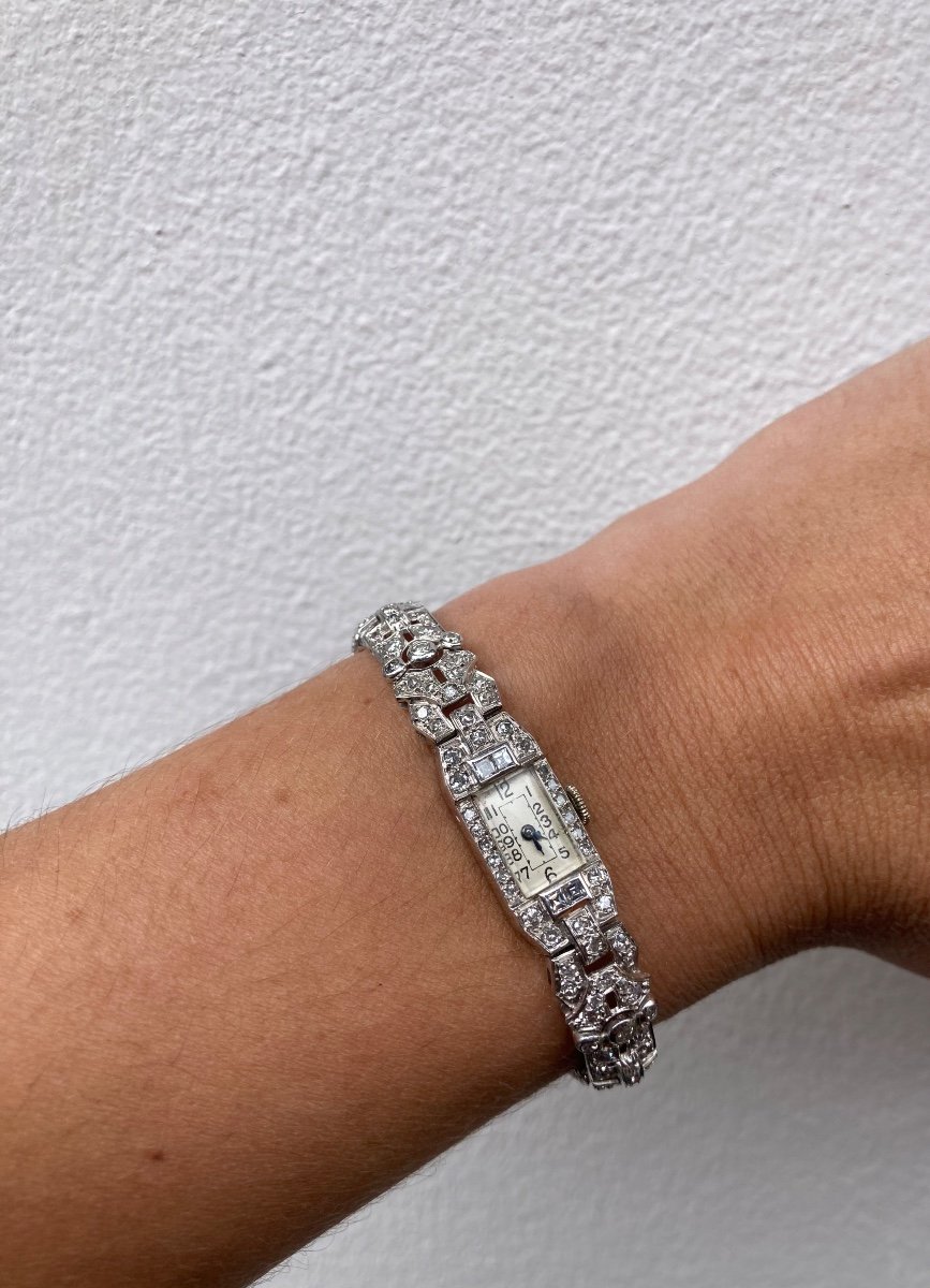 White Gold Platinum And Diamond Watch 