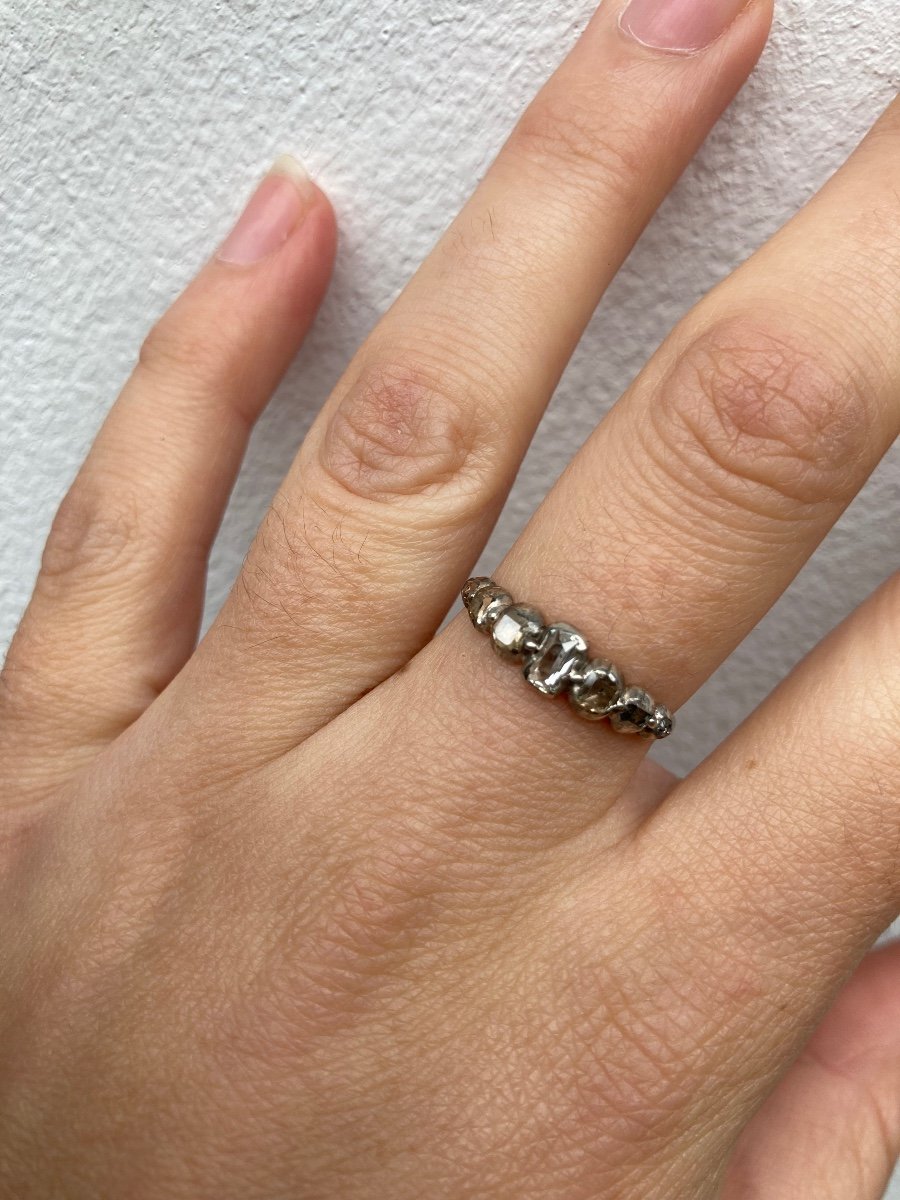 18th Century Gold, Silver And Diamond Ring -photo-2