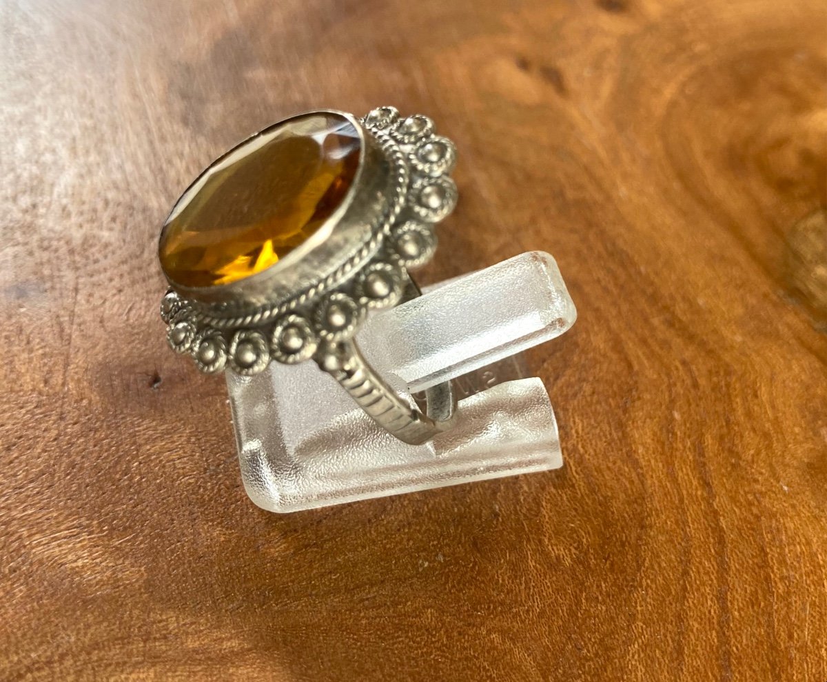 Bague En Argent En Citrine -photo-4