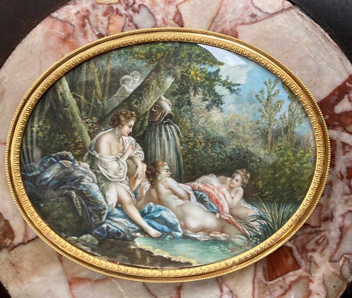 Miniature On Ivory, 19th Century 