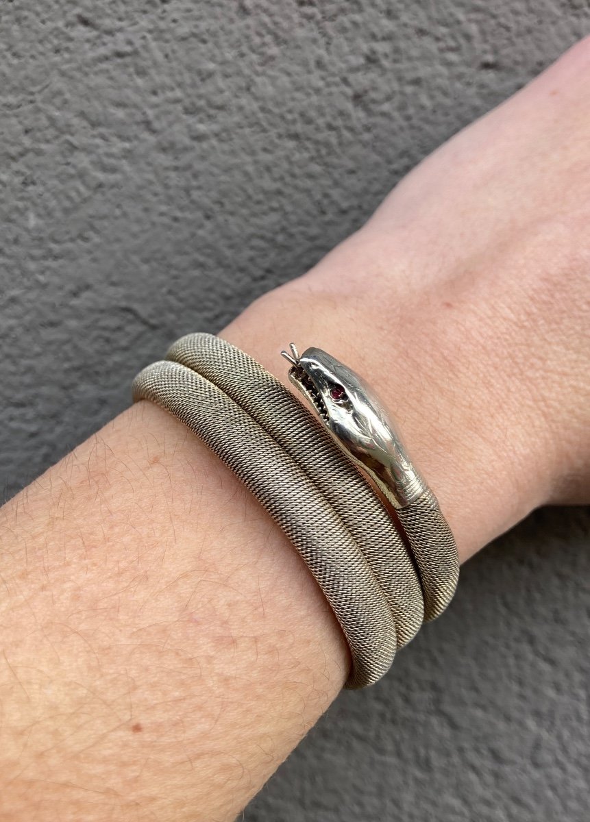 Silver Snake Bracelet 