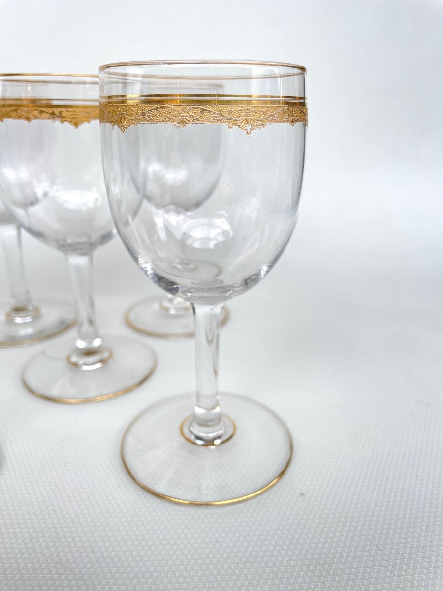 Series Of 6 Saint Louis Glasses Model Roty - 13cm-photo-2