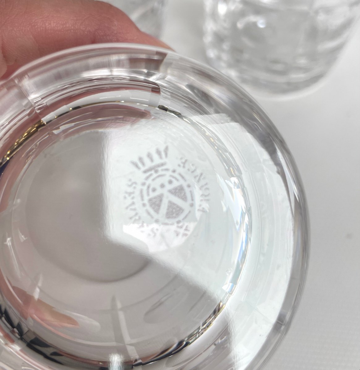 6 Sèvres Crystal Whiskey Glasses -photo-3