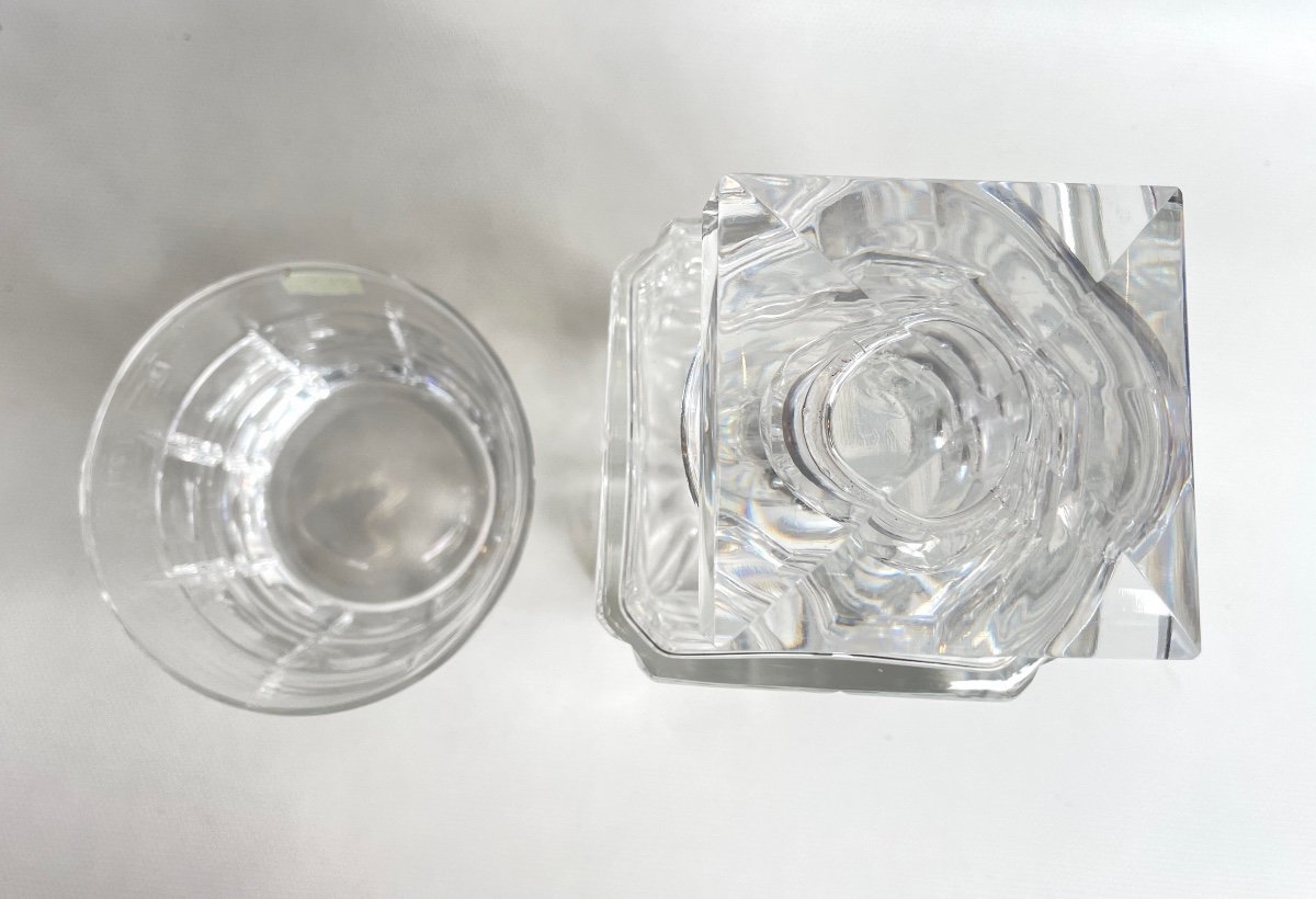 Sèvres Crystal Whiskey Carafe & Ice Bucket -photo-3