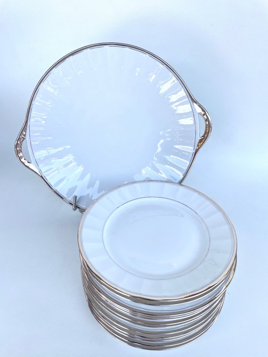 Art Deco Porcelain Cake Service 