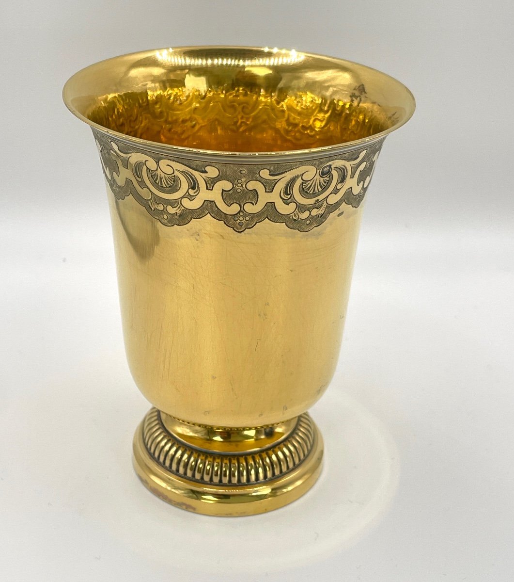 "odiot" Silver-gilt Cup On Pedestal-photo-1