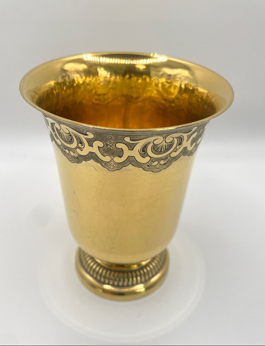 "odiot" Silver-gilt Cup On Pedestal-photo-2