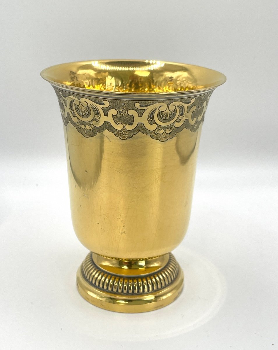 "odiot" Silver-gilt Cup On Pedestal