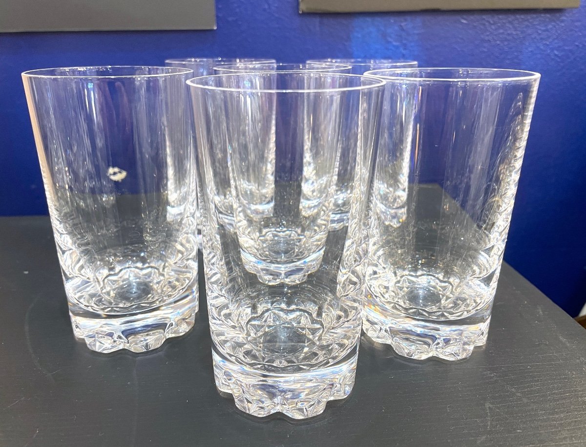 6 Verres Long Drink En Cristal De Sèvres 