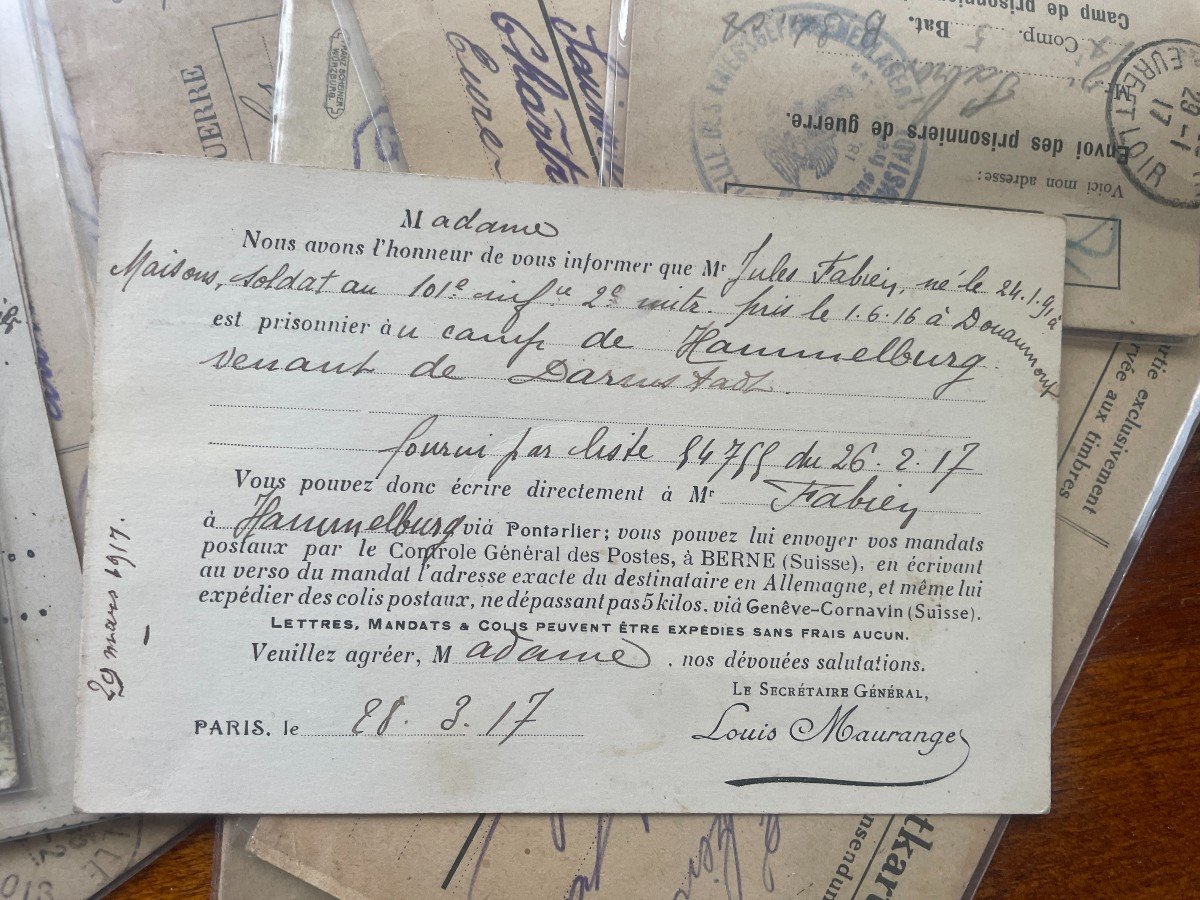 Correspondence Between A Soldier, His Parents And The Authorities - 1st World War-photo-3