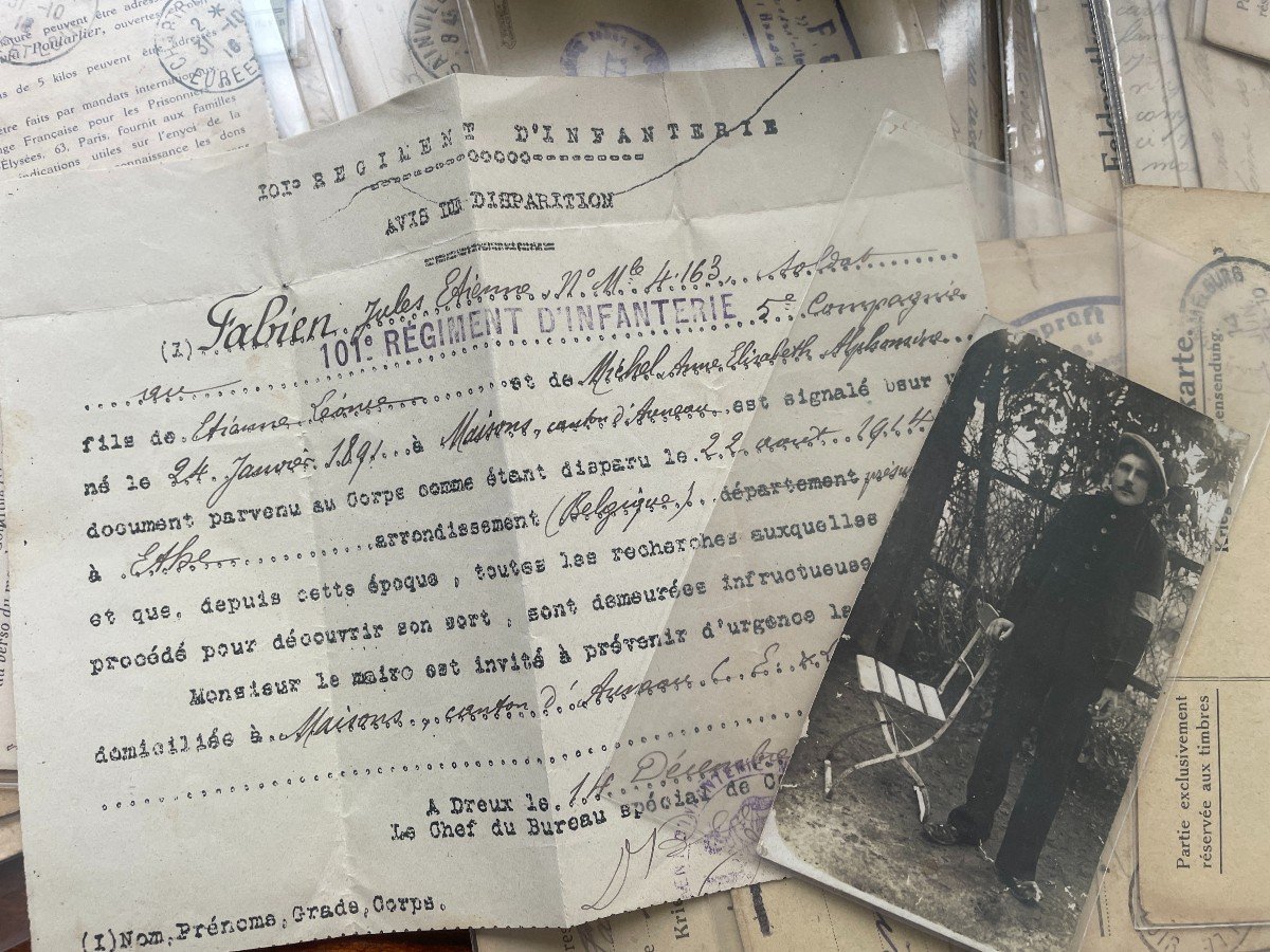 Correspondence Between A Soldier, His Parents And The Authorities - 1st World War-photo-4