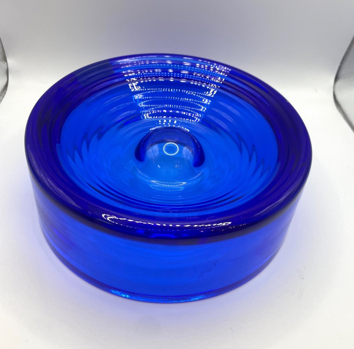 Blue Crystal Pocket Tray - Daum France 