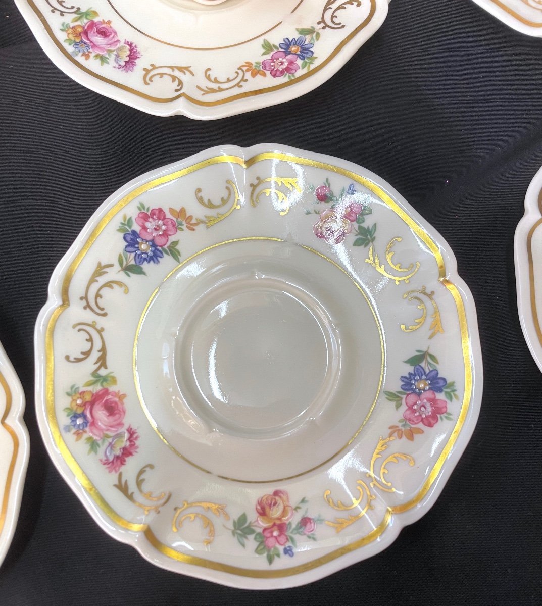 6 Tasses En Porcelaine - Fabrique Royale De Limoges -photo-1