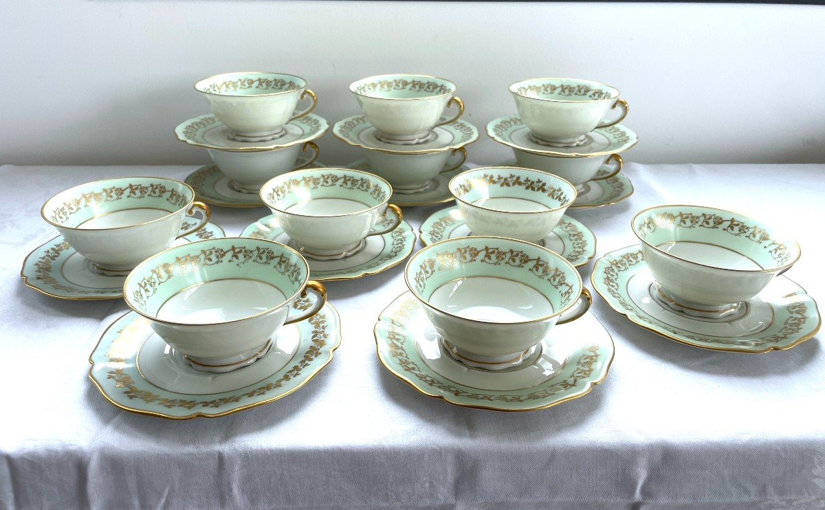 12 Limoges Porcelain Cups 