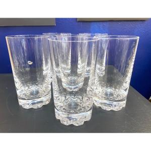 6 Verres Long Drink En Cristal De Sèvres 