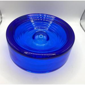 Blue Crystal Pocket Tray - Daum France 