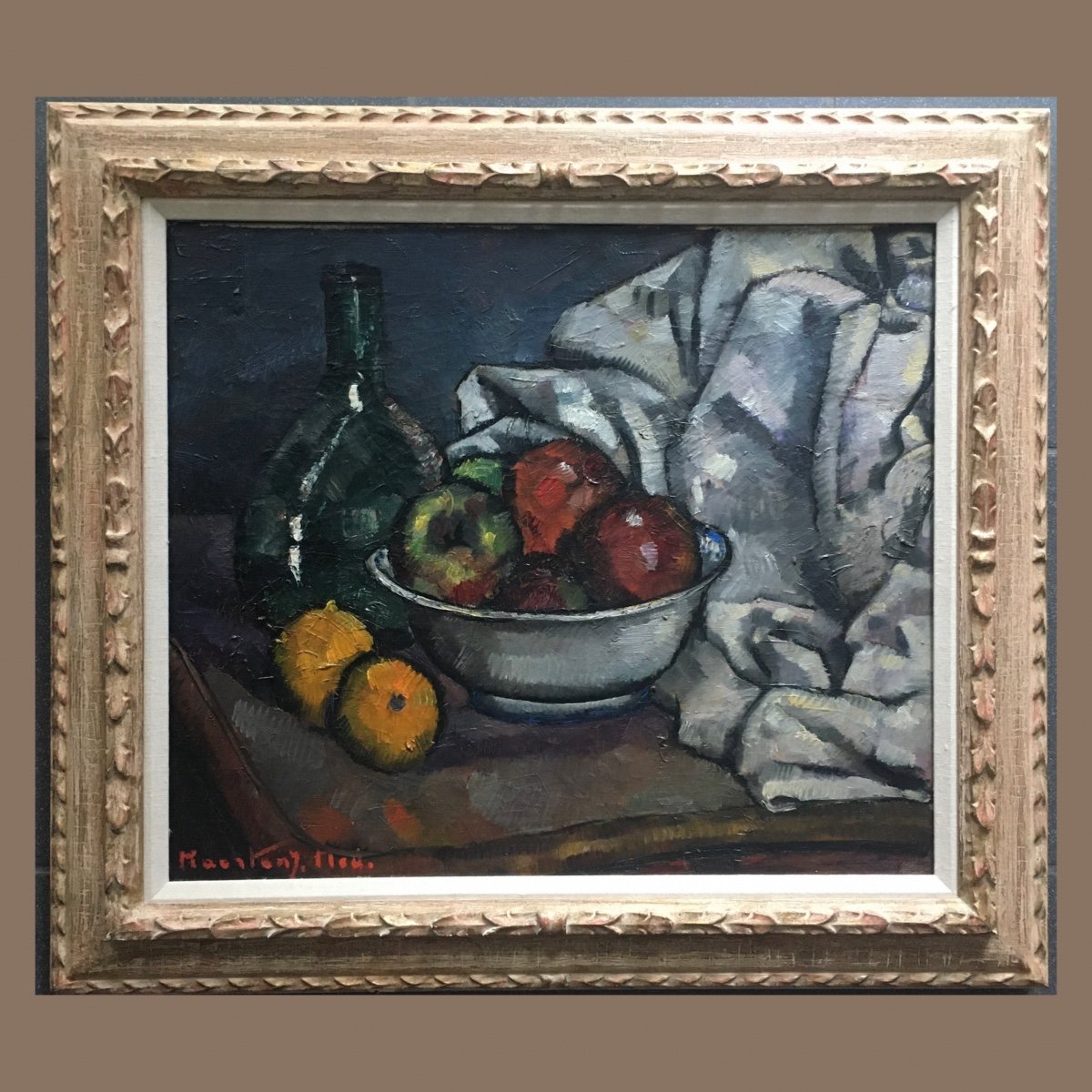 Médard Maertens Still Life. Oil On Canvas 45x55cm Signed