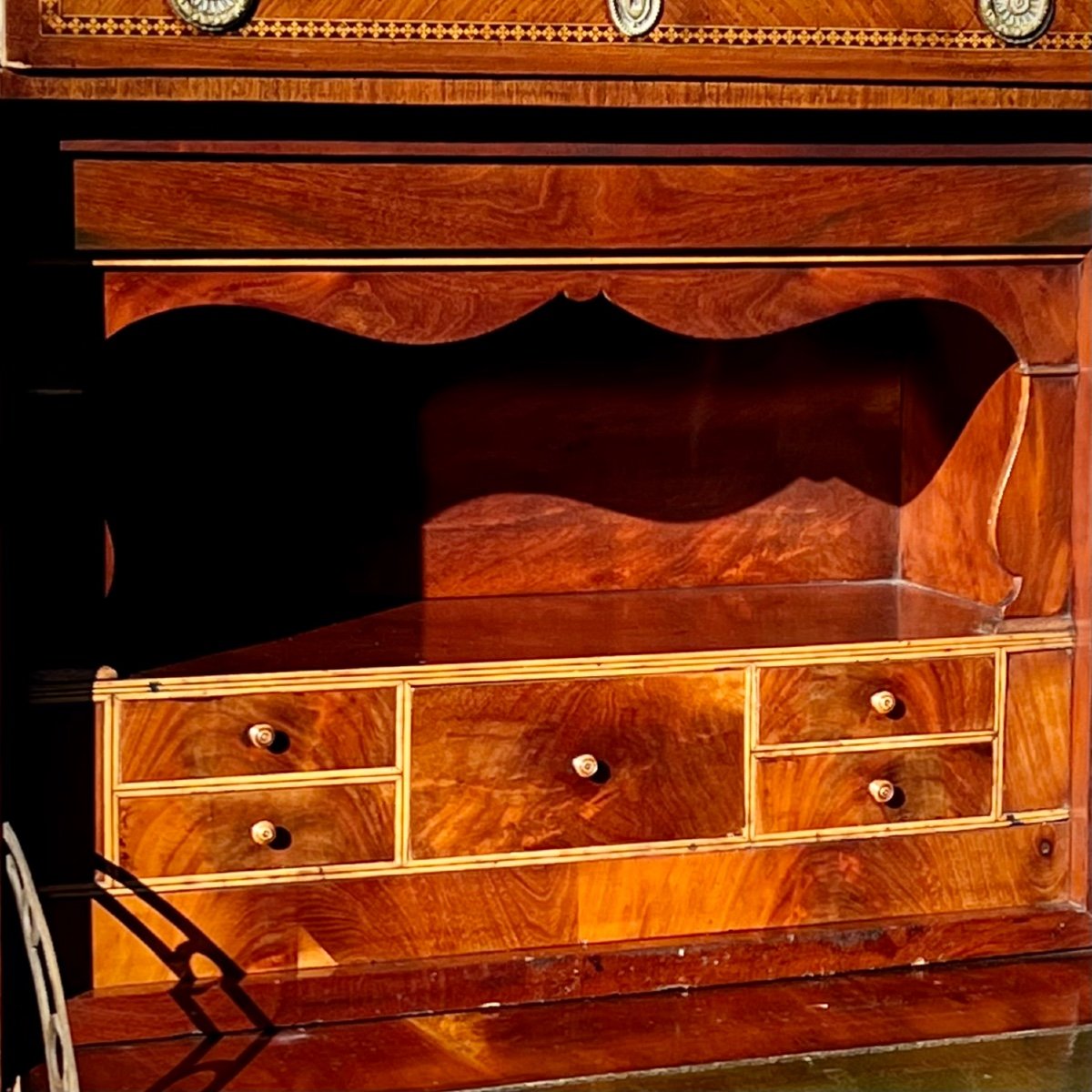 Louis XVI Style Inlaid Secretaire-photo-4