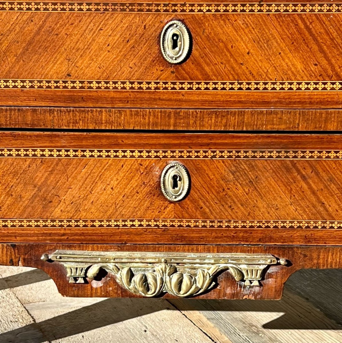 Louis XVI Style Inlaid Secretaire-photo-5